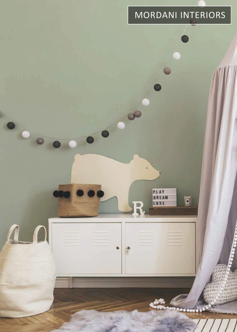 PASTEL GREEN  LITTLE LOVE KIDS WALLPAPER DESIGN